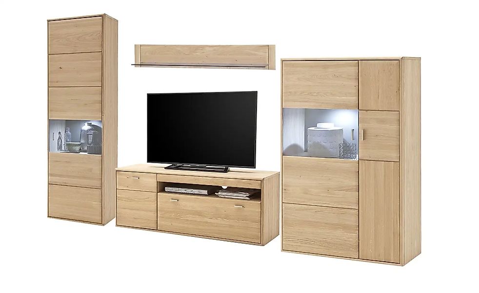 Woodford Wohnkombination  Dias ¦ holzfarben ¦ Maße (cm): B: 307 H: 206 T: 5 günstig online kaufen