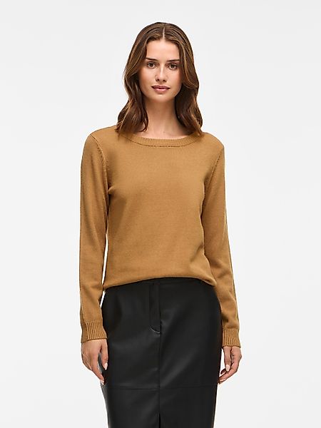 Vila Rundhalspullover "VIRIL O-NECK L/S KNIT TOP - NOOS" günstig online kaufen