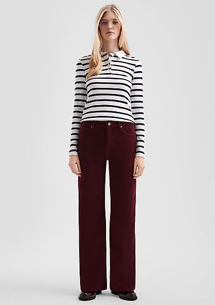 QS Stoffhose Cordhose mit weitem Bein günstig online kaufen