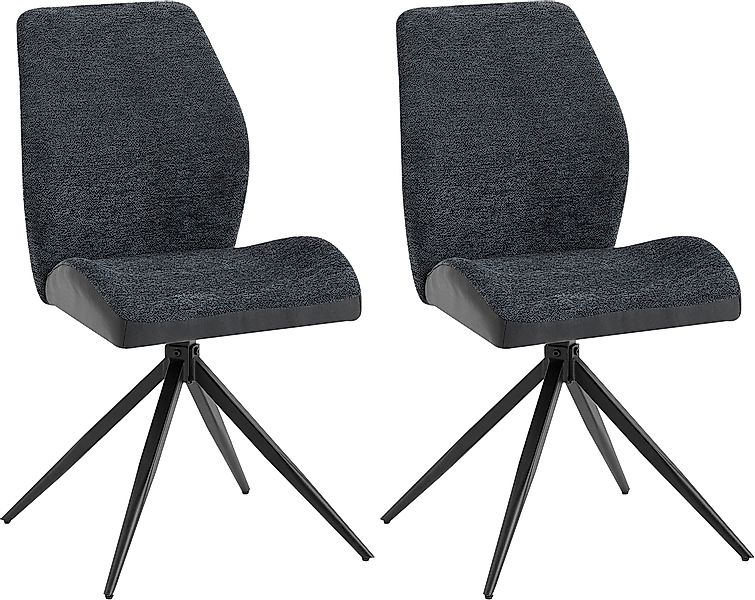 byLIVING Esszimmerstuhl »Snap 2er-Set« (Set) 2 Stk.mit 360 Grad Drehfunktio günstig online kaufen