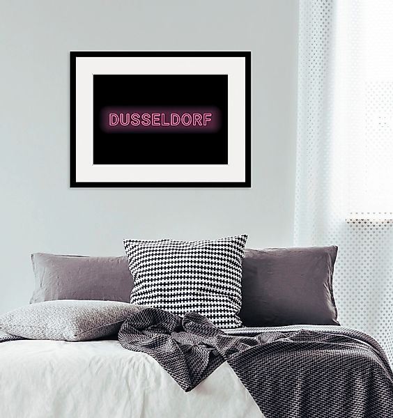 queence Bild »DÜSSELDORF LIGHTS« Düsseldorf   Schriftzug   Städte 1 Stk. tl günstig online kaufen