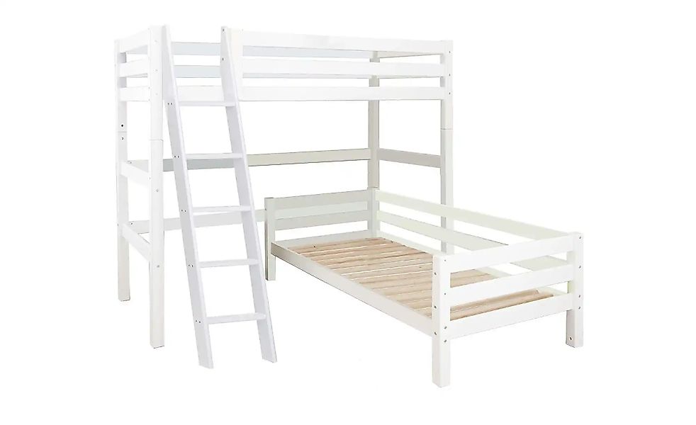Hoppekids Eck-Etagenbett  ECO Luxury ¦ weiß ¦ Maße (cm): B: 216 H: 177 Bett günstig online kaufen