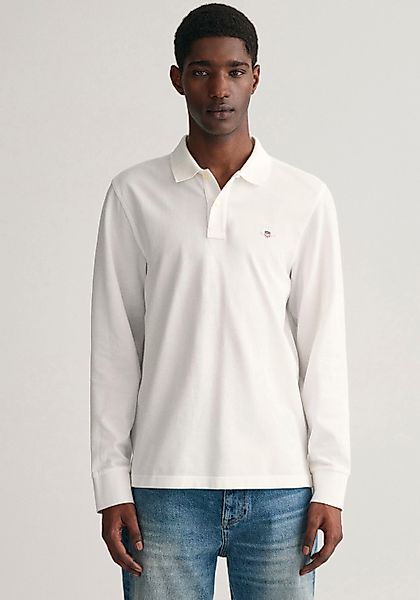 Gant Poloshirt "REG SHIELD LS PIQUE RUGGER", mit Logotickerei auf der Brust günstig online kaufen