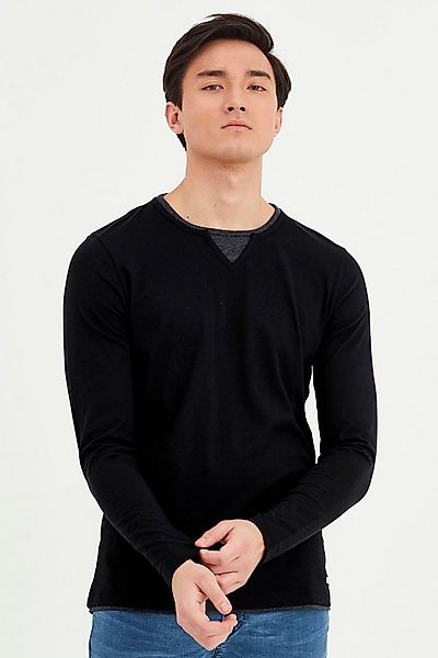 Blend Rundhalsshirt BHLeonas Klassisches Langarmshirt mit Rundhalsausschnit günstig online kaufen