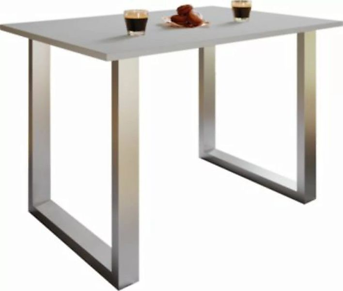 VCM Premium Holz Esstisch Küchentisch Speisetisch Tisch Xona U Silber grau günstig online kaufen
