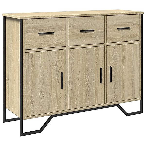 vidaXL Sideboard Sideboard Sonoma-Eiche 97x32,5x74,5 cm günstig online kaufen