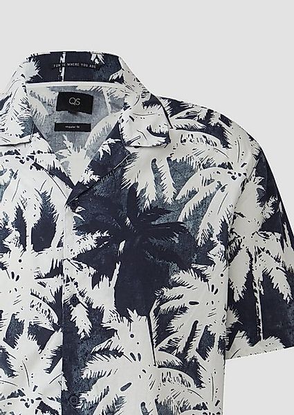 QS Kurzarmhemd Resort Fit: Hemd mit All-over-Print günstig online kaufen