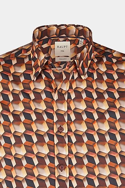 Haupt Langarmhemd Haupt Regular Fit geometrisches günstig online kaufen