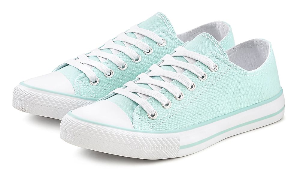 LASCANA Sneaker, Schnürhalbschuh, Freizeitschuh aus Textil günstig online kaufen