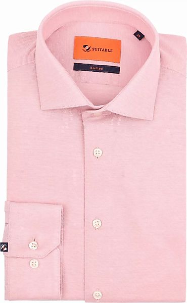 Suitable Hemd Knitted Pique Rosa - Größe 40 günstig online kaufen