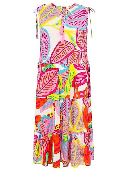 Zwillingsherz Sommerkleid Zwillingsherz Kleid Dschungelpflanzen Kordel mit günstig online kaufen