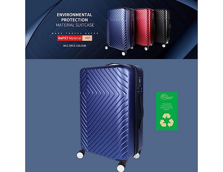 NEWCOM Hartschalen-Trolley Hartschalenkoffer aus recyceltem Material, Super günstig online kaufen