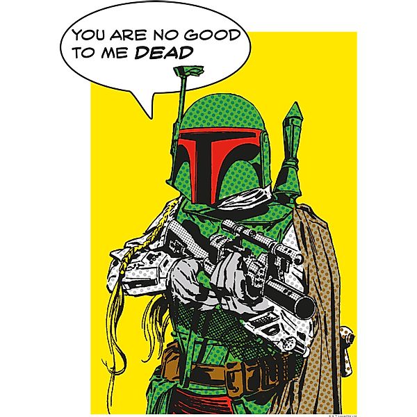 Komar Poster "Star Wars Classic Comic Quote Boba Fett", Star Wars, (1 St.), günstig online kaufen