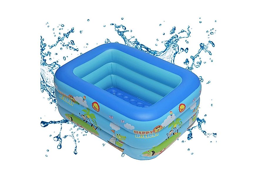 Mutig Planschbecken Kinderpool Babypool Aufblasbarer Schwimmbecken 122*93*5 günstig online kaufen