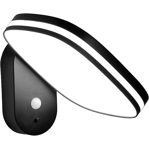 Eco-Light Solar Wandleuchte Chicago 1-flammig Schwarz günstig online kaufen