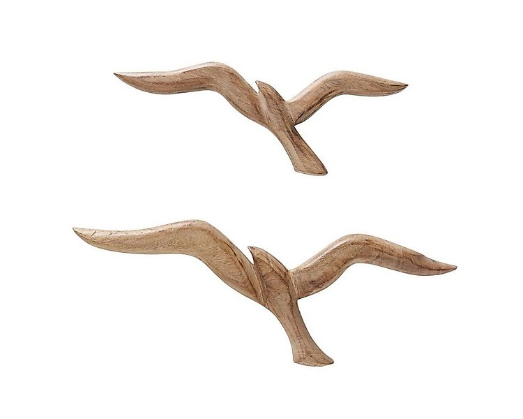 BOLTZE Wanddekoobjekt Seagull Wanddeko aus Holz, Vägel, maritimes Motiv günstig online kaufen