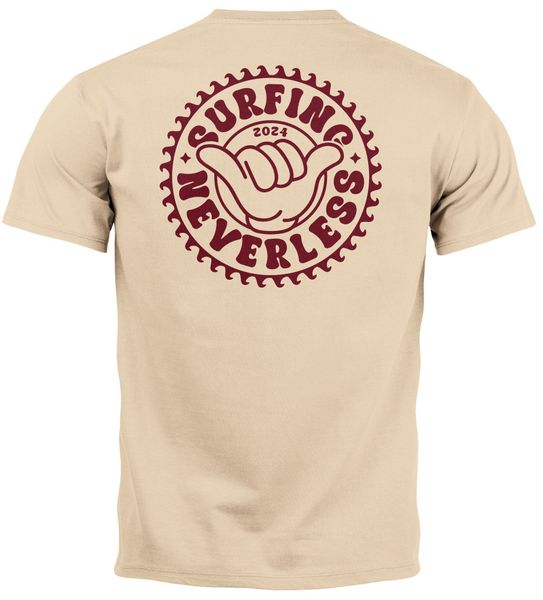Neverless Print-Shirt Herren T-Shirt Surfing Surfer günstig online kaufen
