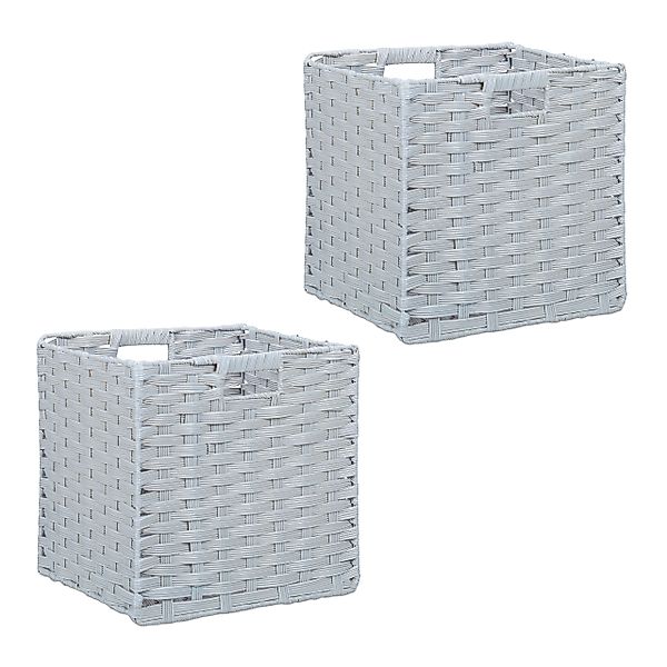 relaxdays Regalkorb Aufbewahrungskorb im 2er Set, günstig online kaufen