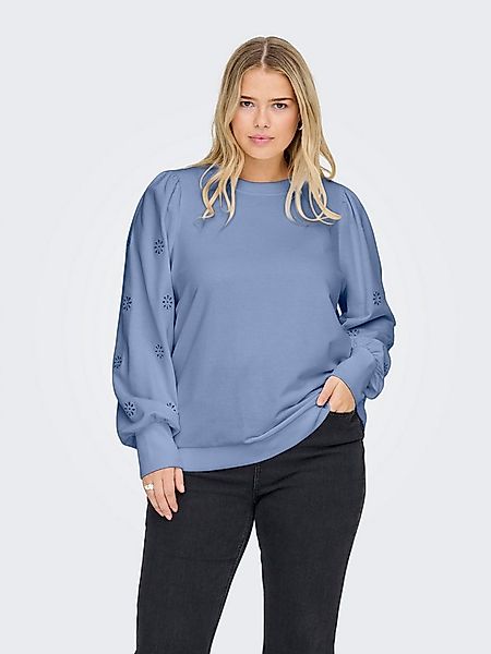 ONLY CARMAKOMA Sweatshirt CARFEMME L/S PUFF EMBROIDERY UB SWT NOOS Baumwoll günstig online kaufen