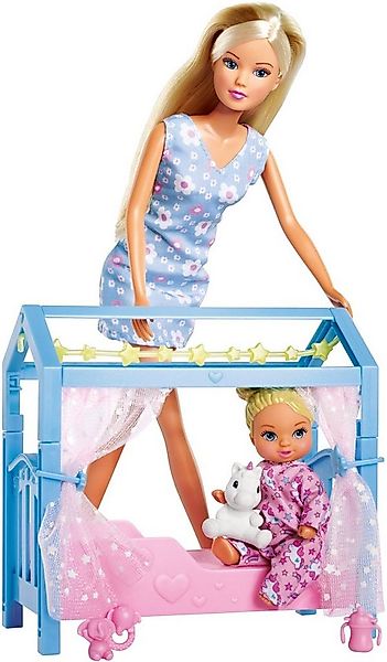 SIMBA Anziehpuppe Steffi Love, Sweet Dreams, mit Baby und Kinderbett günstig online kaufen