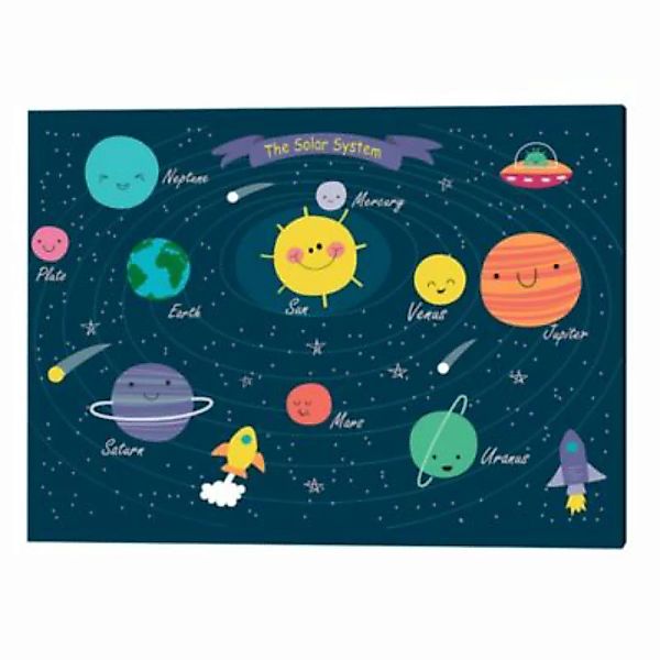 Milan Moon Wandbild Sonnensystem weiß Gr. 40 x 50 günstig online kaufen