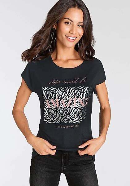 Laura Scott T-Shirt figurumspielende Passform, bedruckt, günstig online kaufen