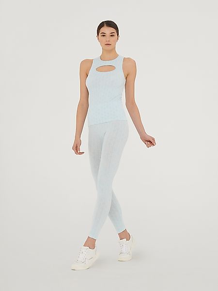 Wolford - Succession Logo Chain Top Sleeveless, Frau, light aquamarine/off günstig online kaufen