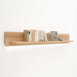 Wohnzimmer Wandboard mit Eiche Bianco furniert 180 cm breit günstig online kaufen
