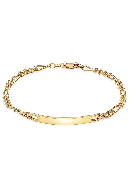 Kuzzoi Armband Herren ID Platte Figaro günstig online kaufen