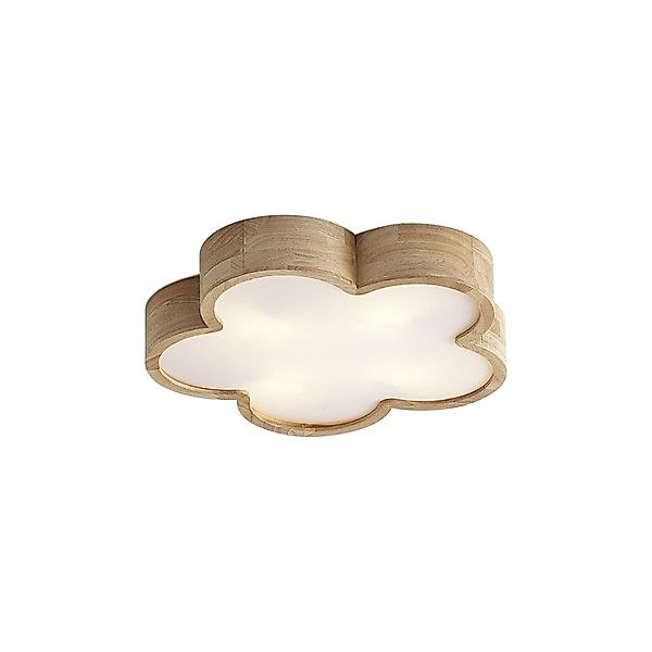 Qazqa Deckenleuchte Lucille, ohne Leuchtmittel, E27, Braun, Für Kinder, Hol günstig online kaufen