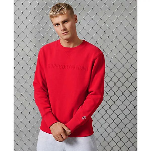 Superdry Sportstyle Embossed Crew Sweatshirt S Risk Red günstig online kaufen