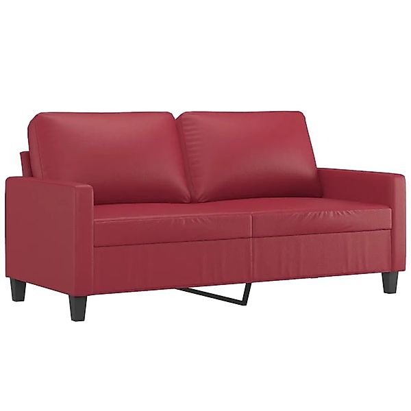 vidaXL 2-Sitzer-Sofa Weinrot 140 cm Kunstleder 359140 günstig online kaufen