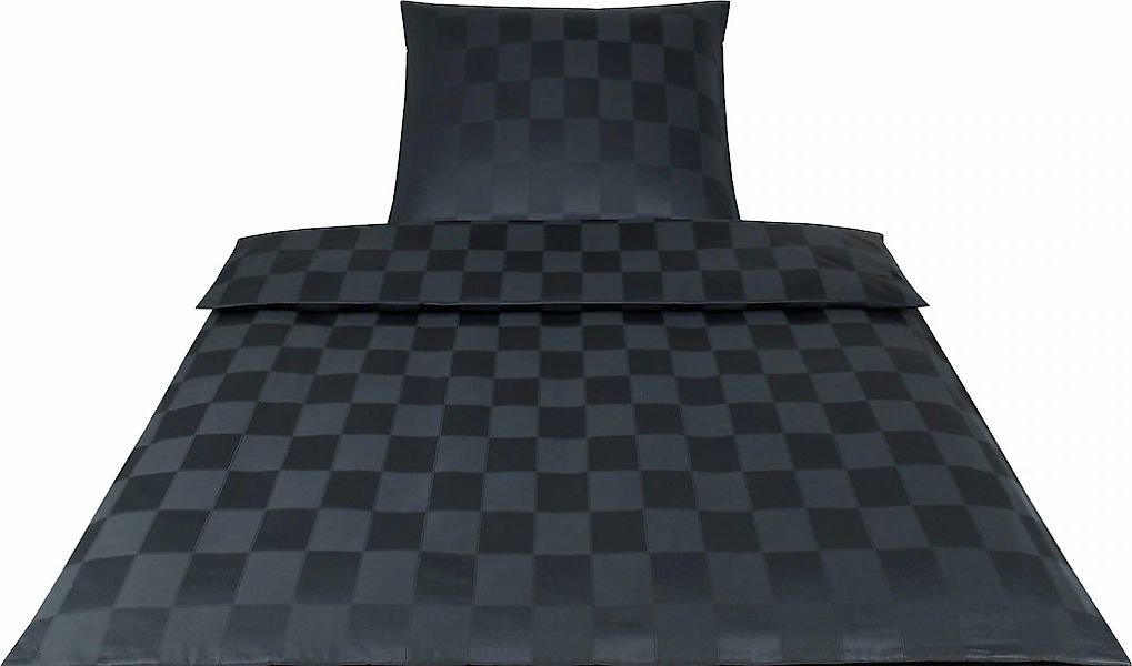 Elegante Bettwäsche "Courage" 2 Stk. im modernen Karodesign günstig online kaufen