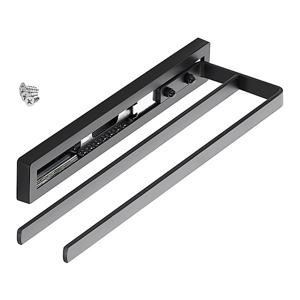 SOTECH Handtuchauszug STYLE 2 Armig Schwarz 325 mm Auszugsweg 145 mm günstig online kaufen