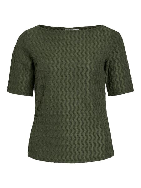 Vila Blusenshirt Kurzarm Struktur Design mit günstig online kaufen