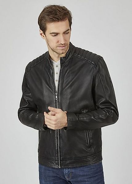 bugatti Lederjacke BUAPOLLO mit Schultersteppung und Reißverschlüssen günstig online kaufen