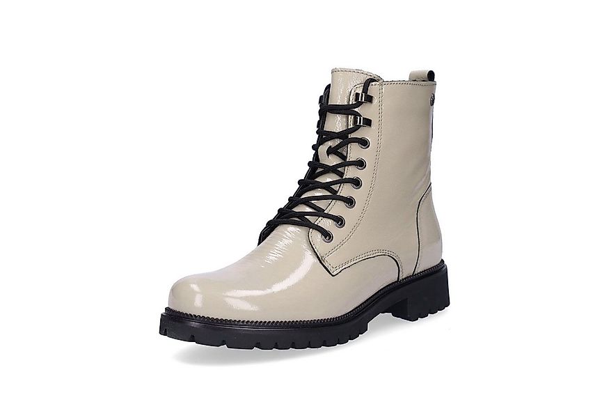 Tamaris Tamaris Damen Schnürboot beige Lack Schnürboots günstig online kaufen