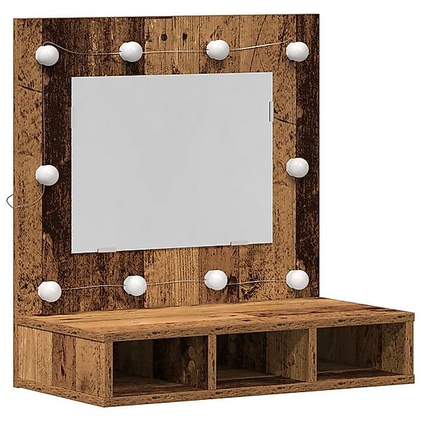 vidaXL Badezimmerspiegelschrank Waschtisch Altes Holz Massives Altholz 60 x günstig online kaufen