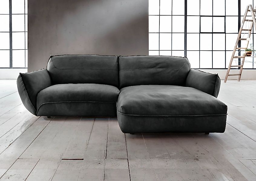 BETYPE Ecksofa "Be Type Be Chilled, Mega Sofa, Bezug: hochwertiges Anilinle günstig online kaufen