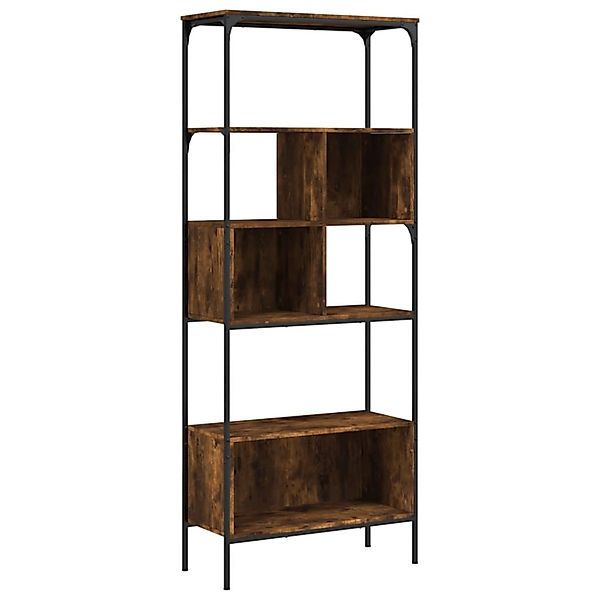 VidaXL Bücherregal 5 Böden Räuchereiche 76x33x188,5 cm Holzwerkstoff günstig online kaufen