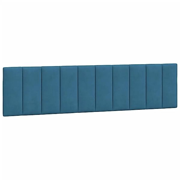 vidaXL Kopfteil-Kissen Hanko Blau 200 cm Samt 374693 günstig online kaufen
