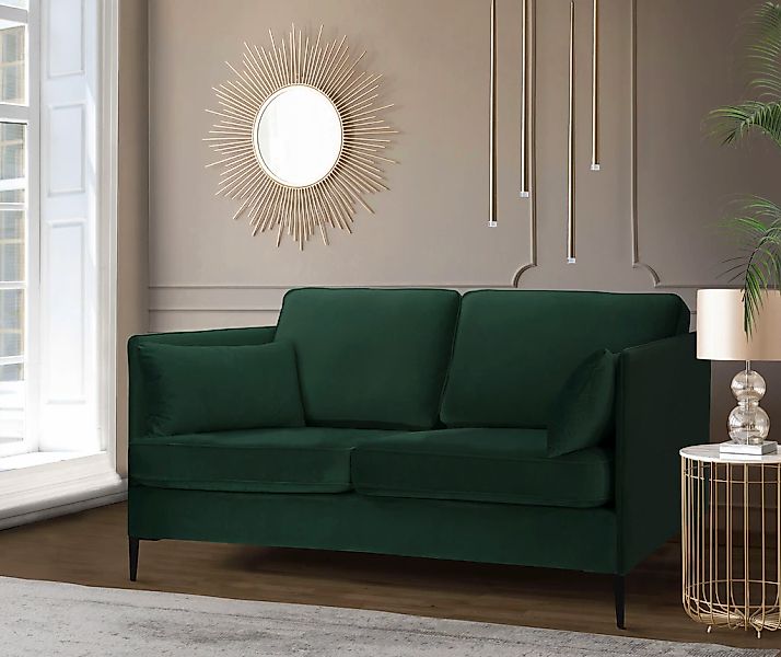 Home affaire 2-Sitzer "Light" inklusive loser Zierkissen, mit schmalen Arml günstig online kaufen