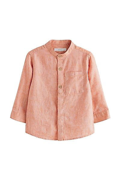 Next Jeanshemd Hemd aus Leinenmischgewebe mit günstig online kaufen