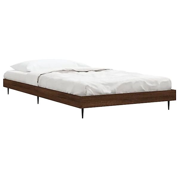 vidaXL Bettgestell ohne Matratze Braun Eiche 90x190 cm Holzwerkstoff 832308 günstig online kaufen