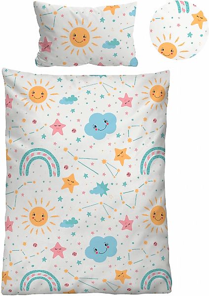 Biberna Kinderbettwäsche "Lian" 2 Stk. hautfreundlich, kühlend, mit Reißver günstig online kaufen