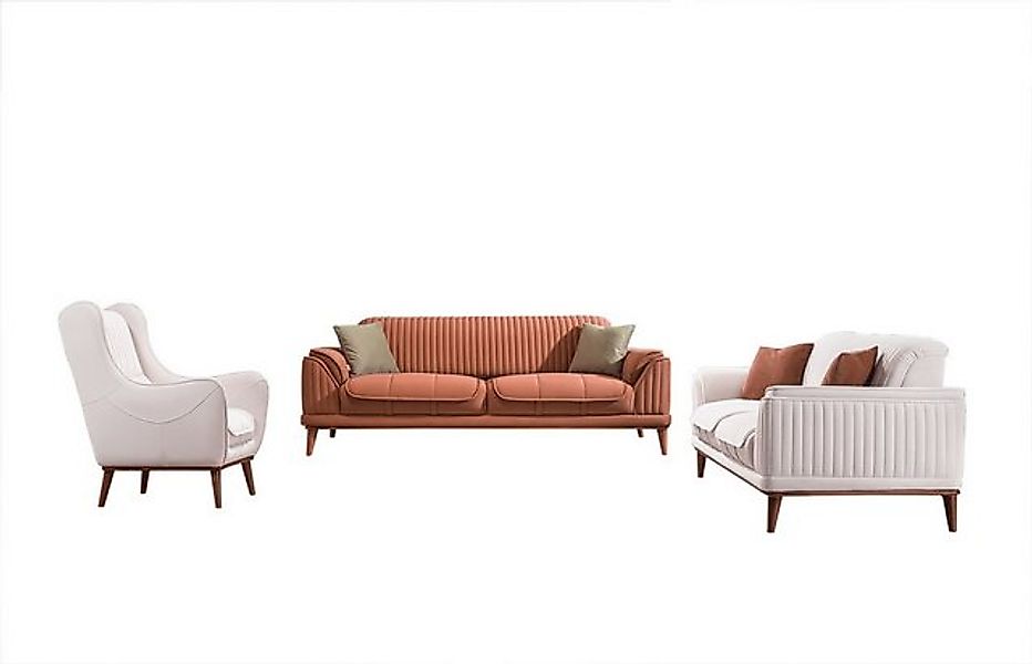 Villa Möbel Polstergarnitur Bond, (Set, 3-tlg), mit Relax-/Bettfunktion dur günstig online kaufen