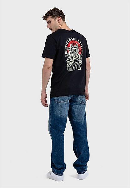 Oldskull T-Shirt ASIAN REBEL CAT KANJI GRAPHIC (1-tlg) mit coolem Backprint günstig online kaufen