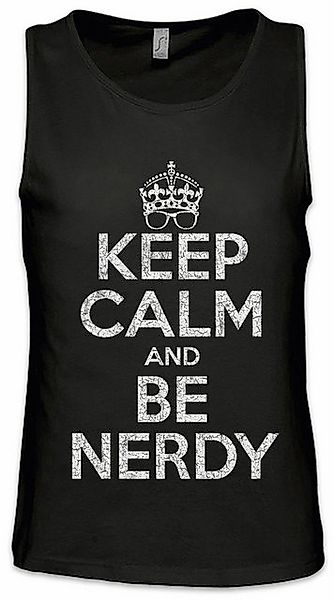 Urban Backwoods Tanktop Keep Calm And Be Nerdy Ärmelloses T-Shirt Jerk Geek günstig online kaufen