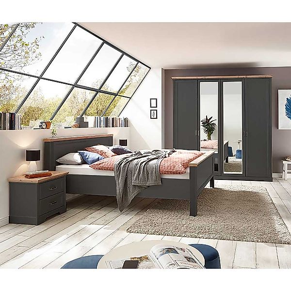 Schlafzimmer Set modern im Landhausstil 220 cm hoch (vierteilig) günstig online kaufen