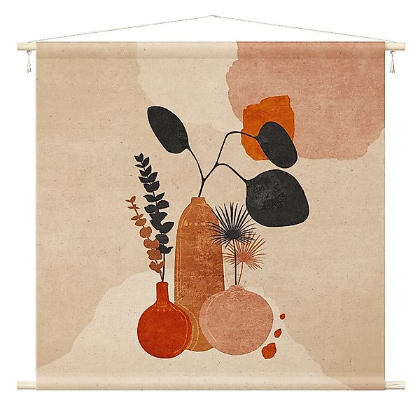 Bilderdepot24 Wandteppich modern Boho Abstrakt Botanik günstig online kaufen